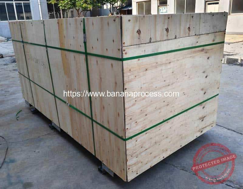 Automatic-Advanced-Feeding-Double-Inlet-Green-Banana-Peeling-Machine-Delivery-Plywood-Package-for-France-Customer